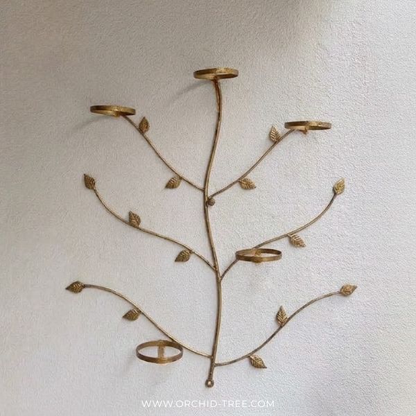 Golden Orchid Wall Display