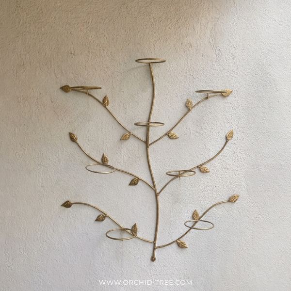 Golden Minimalist Wall Garden