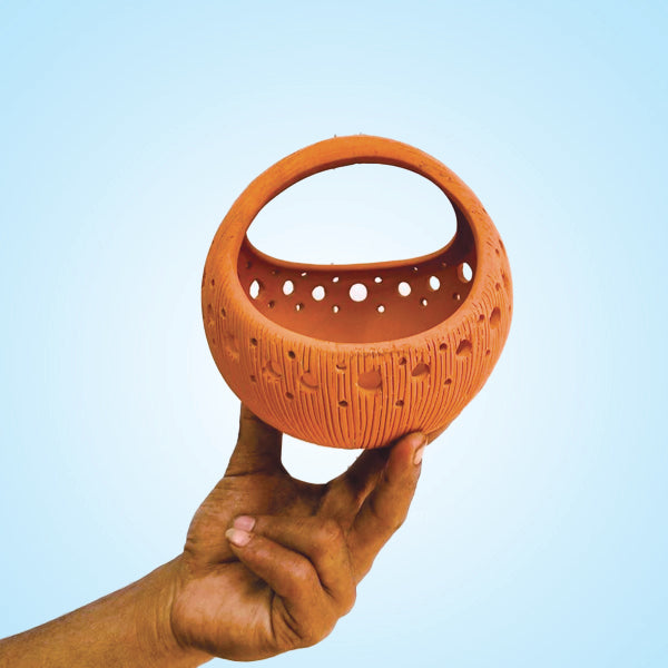 Terracotta Basket Hanging Planter