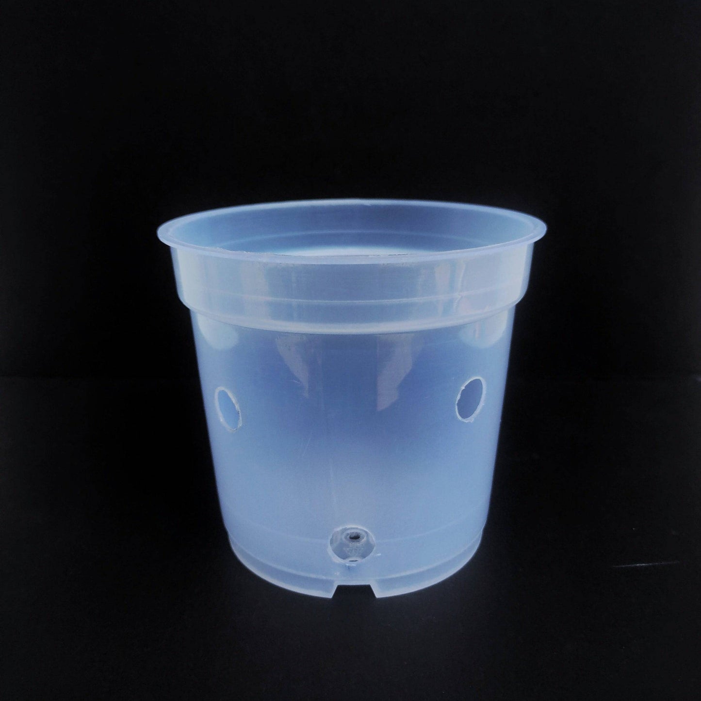 Plastic pot 4.7" clear - with side holes - Buy Orchids Plants Online by Orchid-Tree.com