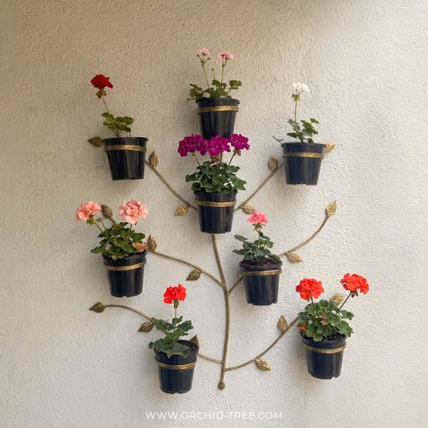 Golden Minimalist Wall Garden