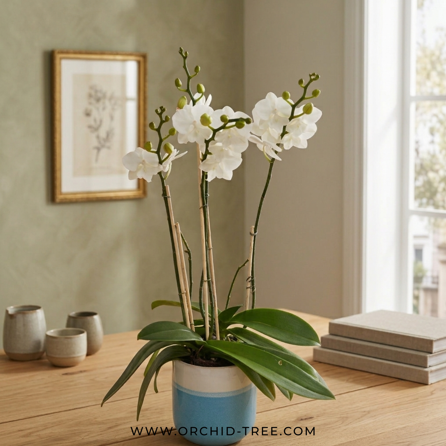 Snow Elegance | White Phalaenopsis Orchid Gift