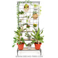 Plant Growing Bench with Vertical Grills - Wooden Benchs