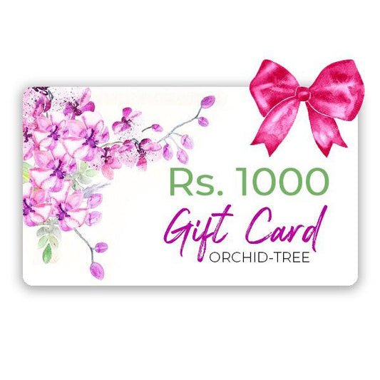 Gift Card Rs. 1000 - Buy Orchids Plants Online by Orchid-Tree.com