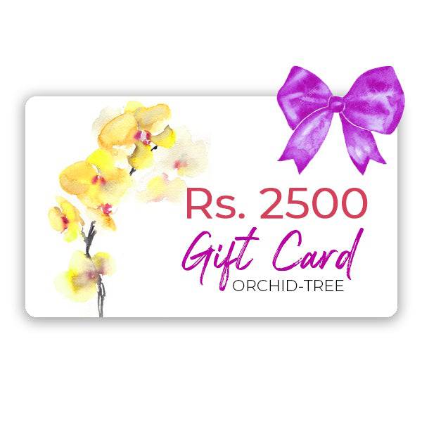 Gift Card Rs. 2500 - Buy Orchids Plants Online by Orchid-Tree.com