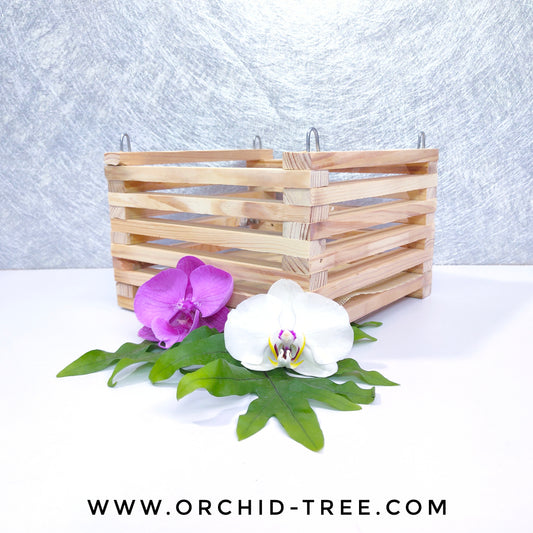 8 inch Wooden Hanging Planter