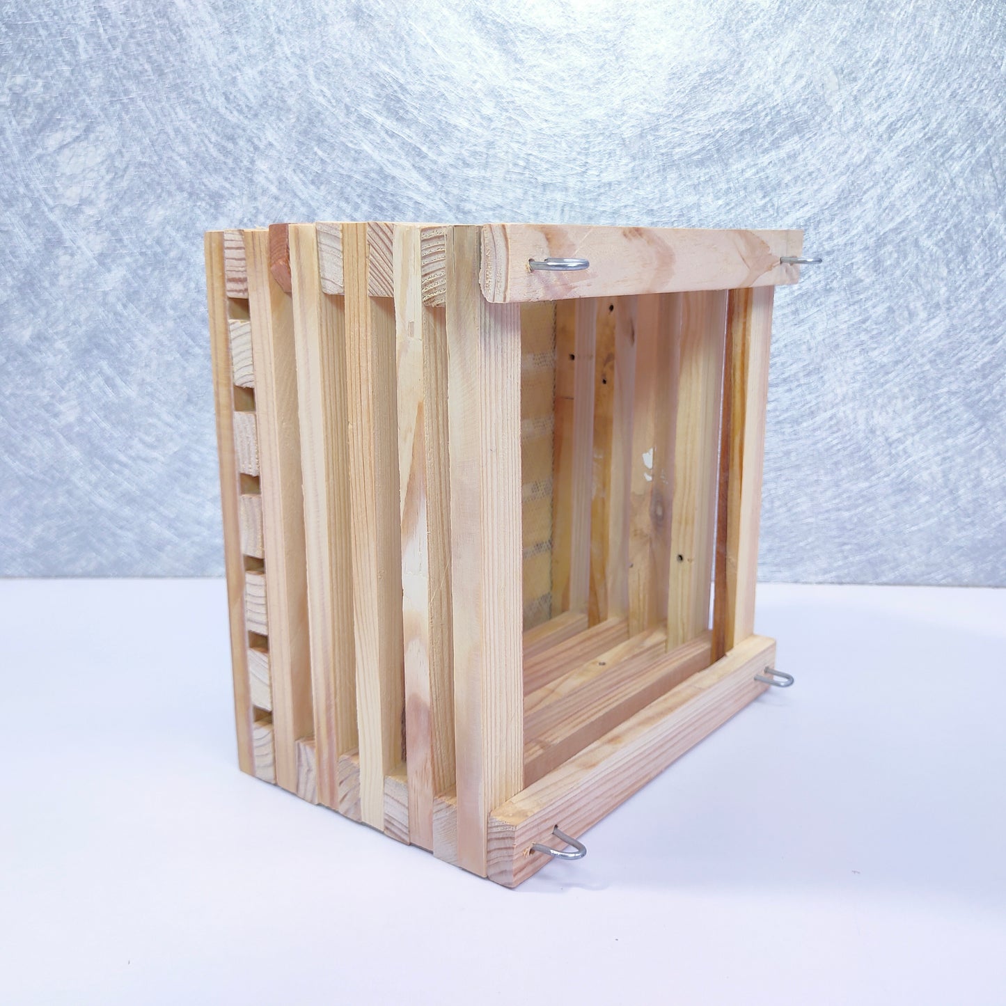 8 inch Wooden Hanging Planter